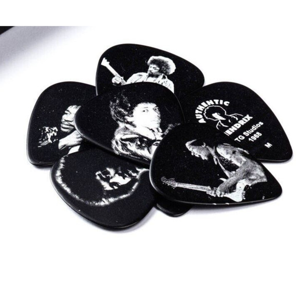 Dunlop Guitar Picks Jimi Hendrix Portrait Series Pick Tin 12 Picks - Picture 3 of 3